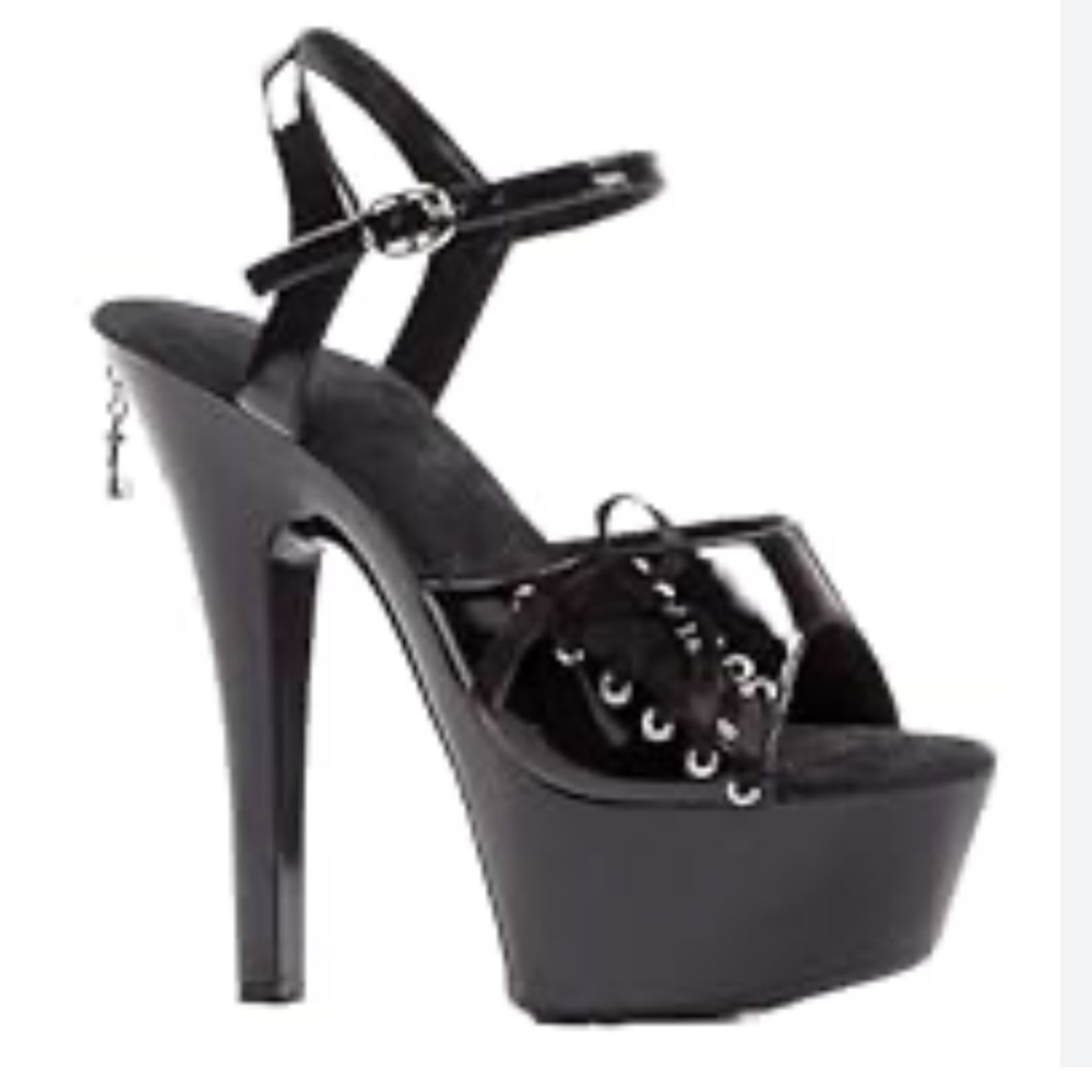 Penthouse Ellie Shoes Corset Naomi  Heel Ankle Strap Size 8 New
